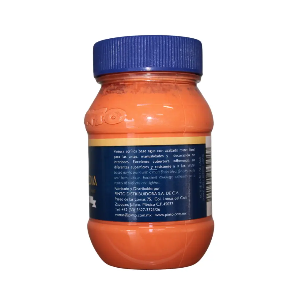 717 NARANJA CORAL 100ml ACRILICO PINTO VANGUARDIA 300518 - Image 3