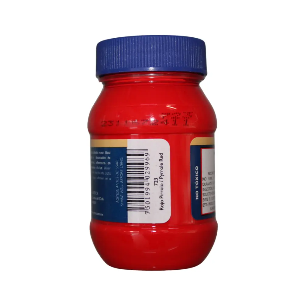 723 ROJO PIRROLO100ml ACRILICO PINTO VANGUARDIA 300530 - Image 2
