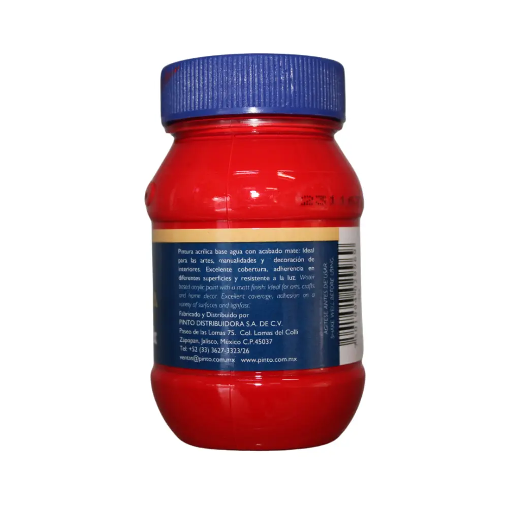 723 ROJO PIRROLO100ml ACRILICO PINTO VANGUARDIA 300530 - Image 3