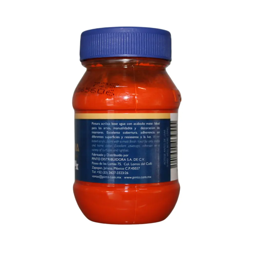 729 NARANJA CALABAZA 100ml ACRILICO PINTO VANGUARDIA 300540 - Image 3