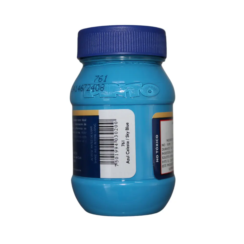 761 AZUL CELESTE 100ml ACRILICO PINTO VANGUARDIA 300592 - Image 2