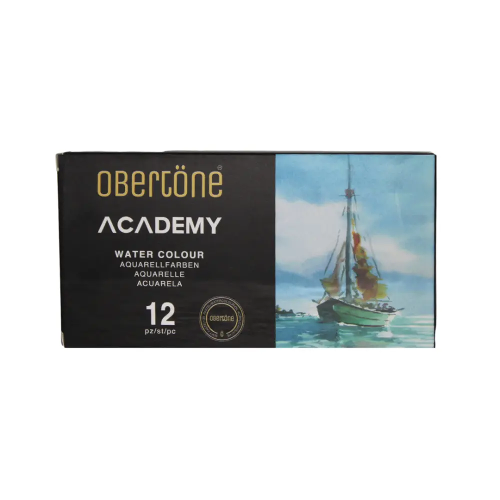 SET CON 12 ACUARELAS OBERTONE ACADEMY 300818