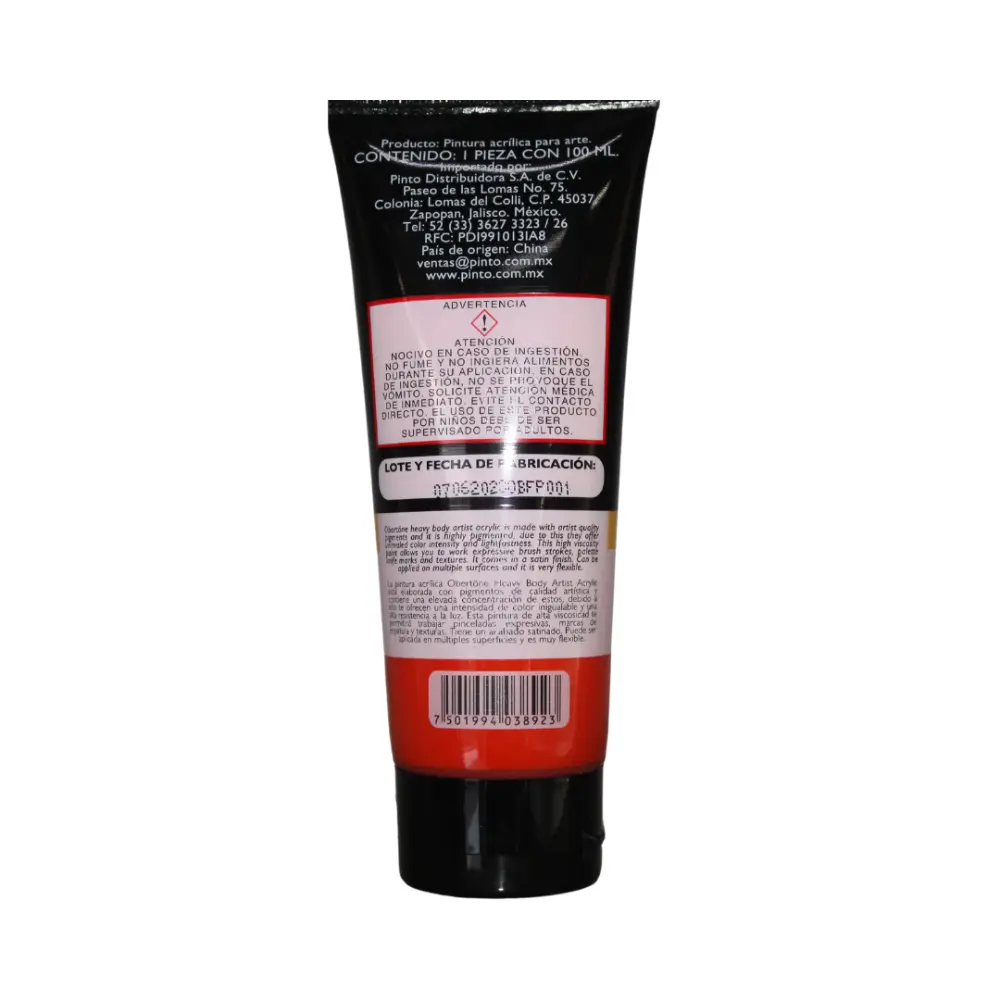 110 NARANJA PIRAZOLONA 100ml ACR ARTIST HEAVY BODY OBERTONE 300906