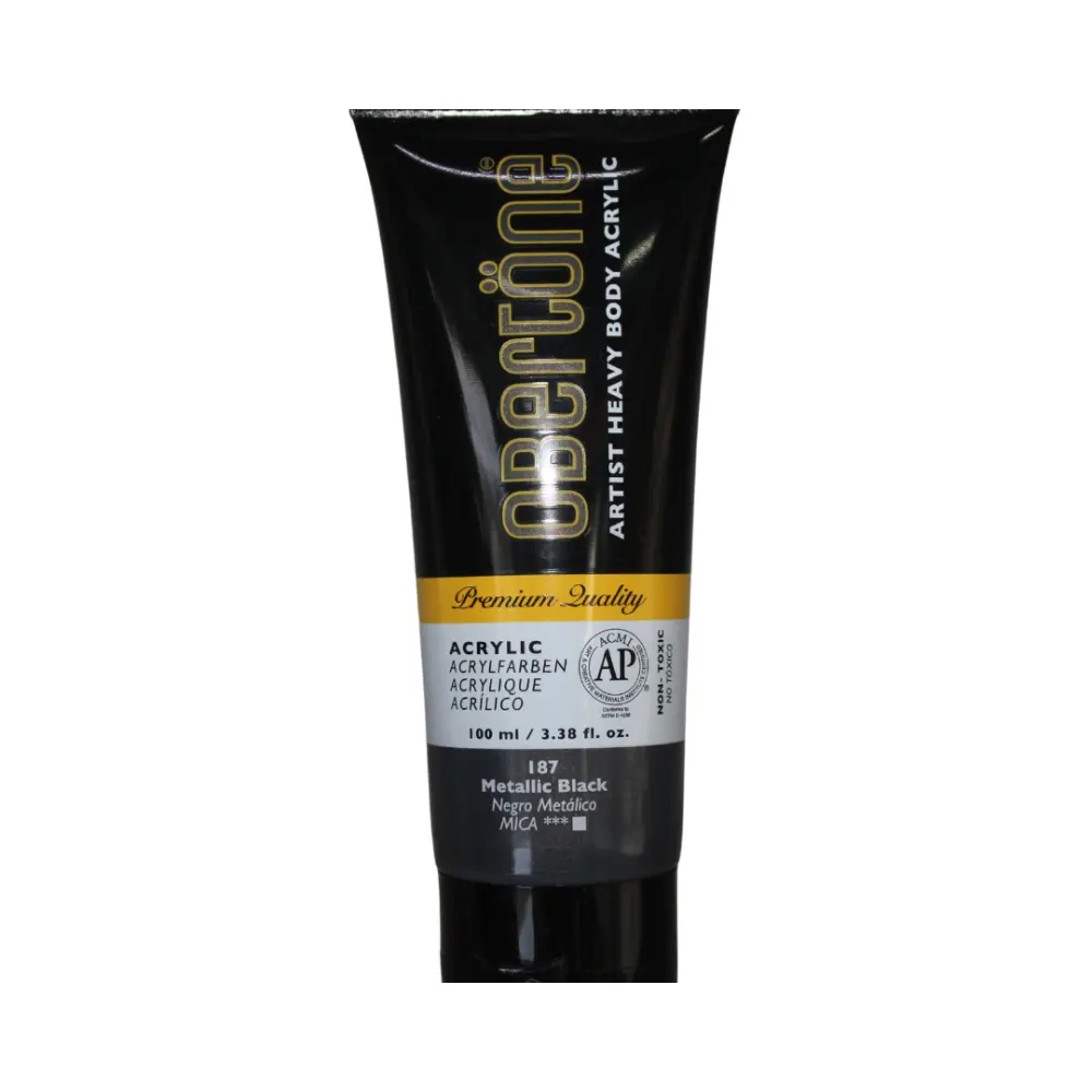 187 NEGRO METALICO 100ml ACR ARTIST HEAVY BODY OBERTONE 300988