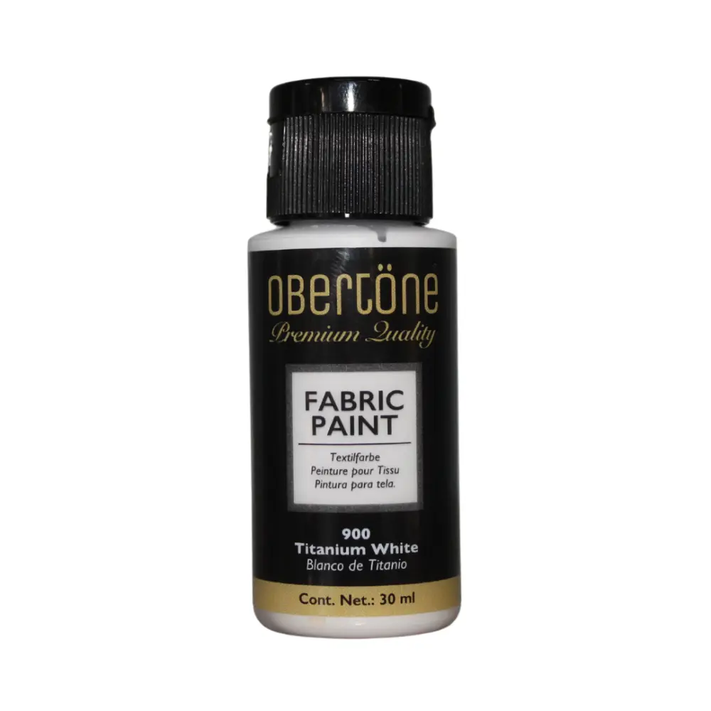 900 BLANCO DE TITANIO 30ml PINTURA TEXTIL OBERTONE 301028