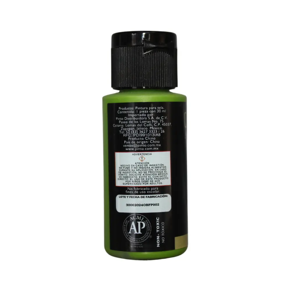 955 VERDE AGUACATE 30ml PINTURA TEXTIL OBERTONE 301094 - Image 3