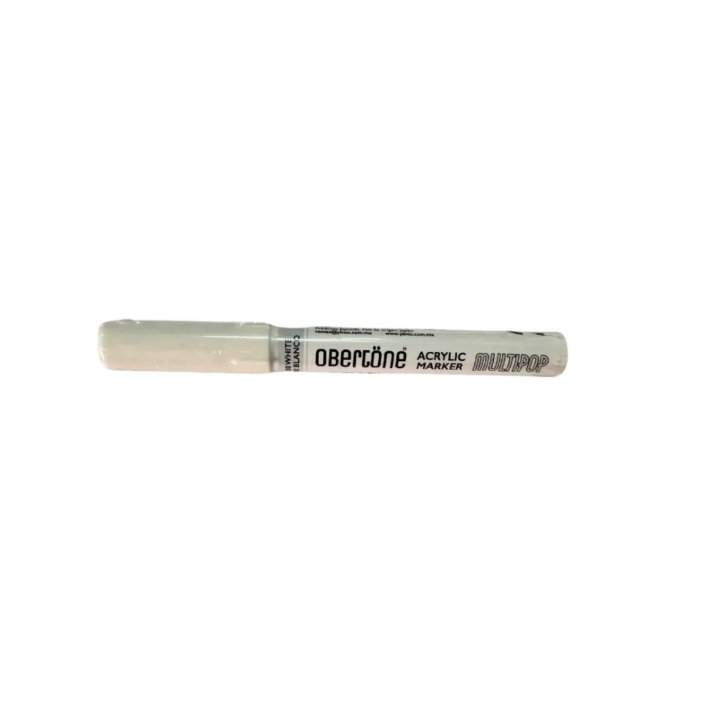 215 0 WHITE MULTIPOP ACRYLIC PAINT MARKER FINE BULLET OBERT 301132