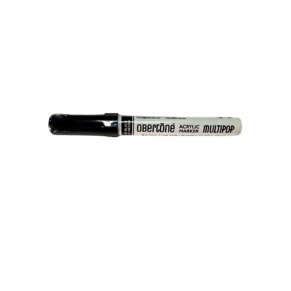 215 1 BLACK MULTIPOP ACRYLIC PAINT MARKER FINE BULLET OBERT 301134