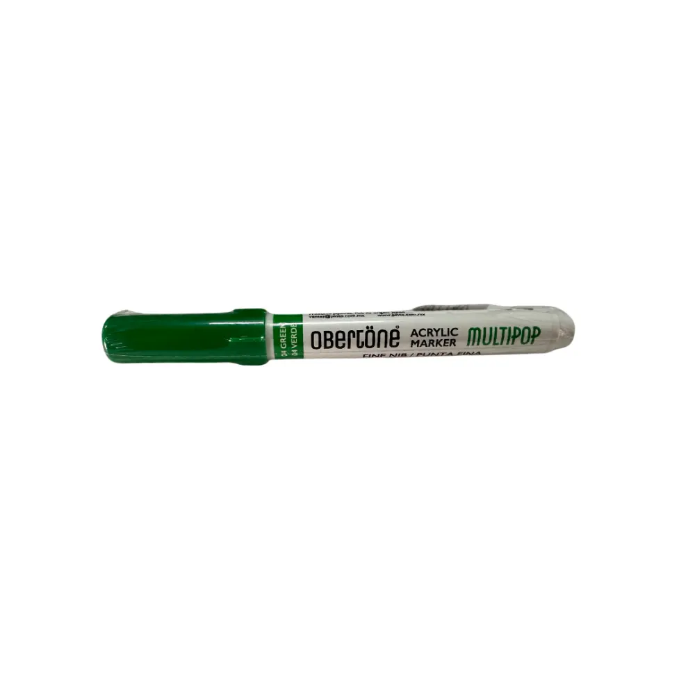 215 4 GREEN MULTIPOP ACRYLIC PAINT MARKER FINE BULLET OBERT 301140