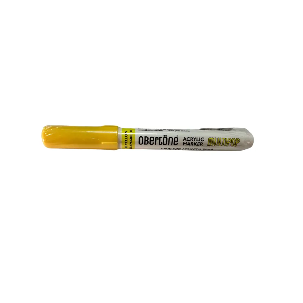 215 5 YELLOW MULTIPOP ACRYLIC PAINT MARKER FINE BULLET OBER 301142
