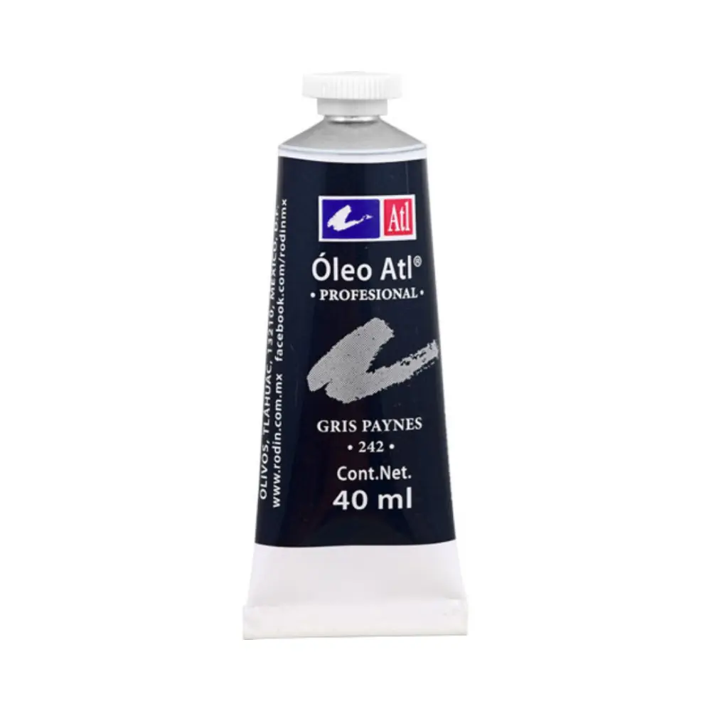 oleo ATL tamano 14 40 ml #242 color Gris Paynes 301516