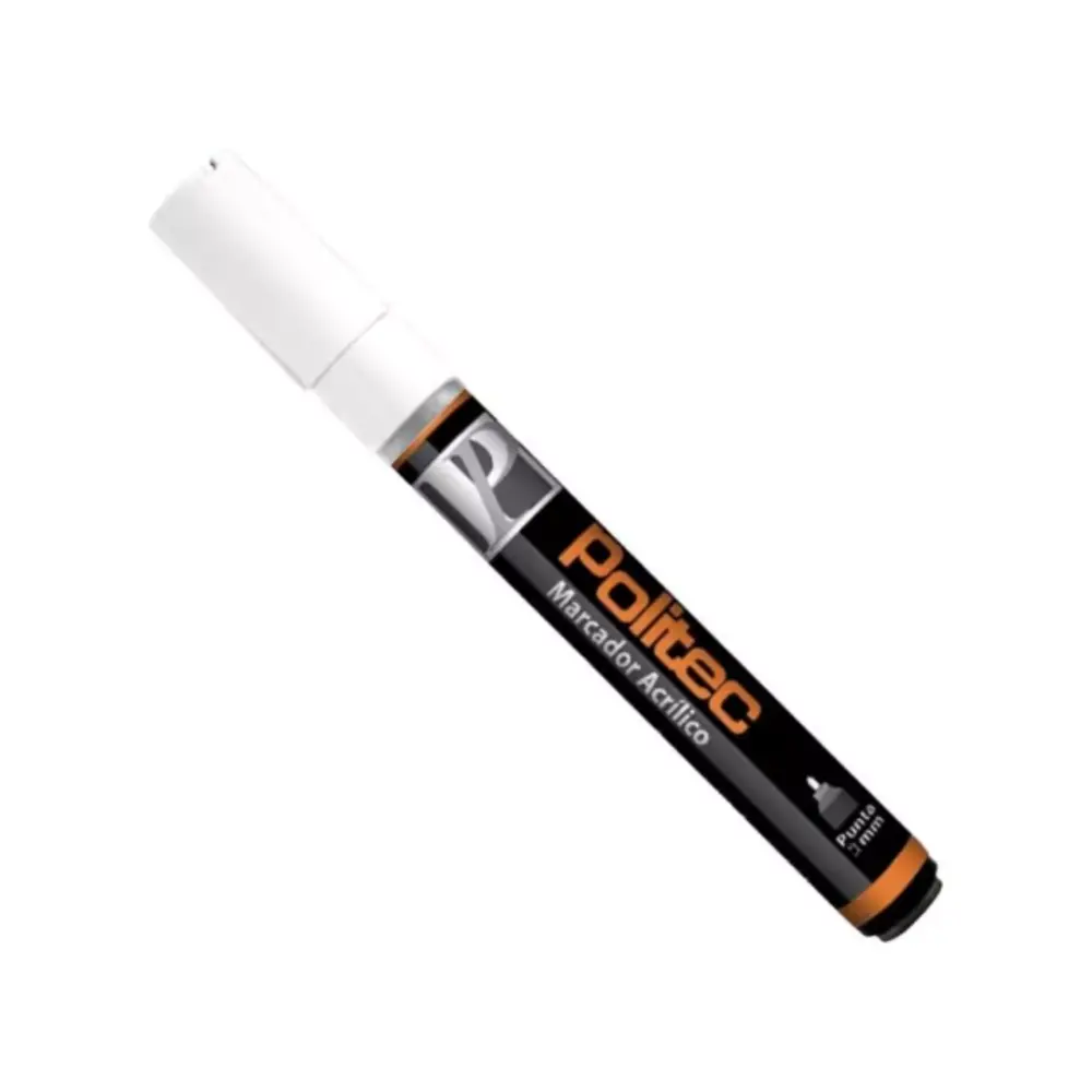 Marcador acrilico Politec 4 mm Blanco de Titanio 301 301598