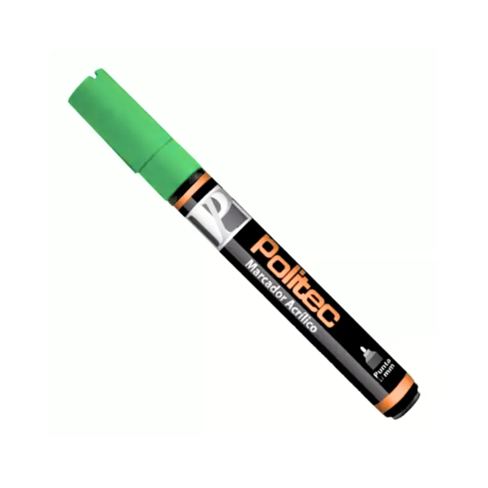 Marcador acrilico Politec 4 mm Verde Claro 312 301606