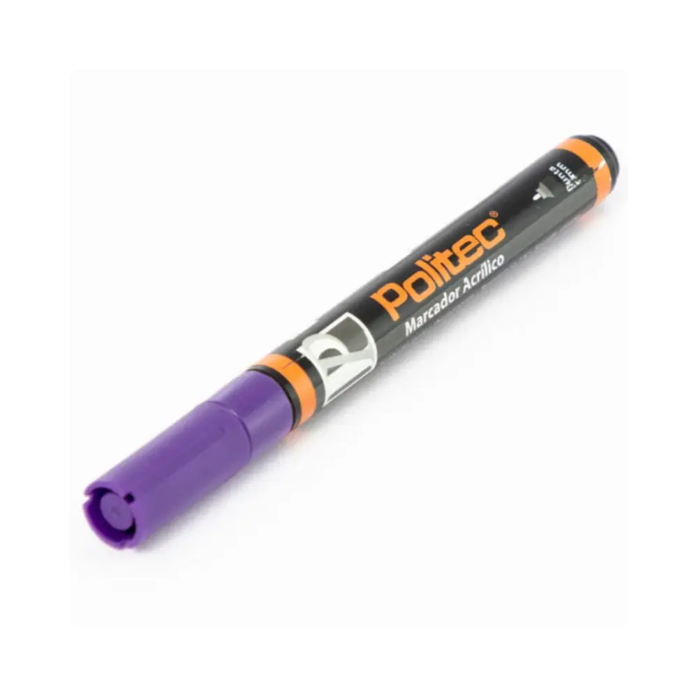 Marcador acrilico Politec 4 mm Morado 334 301612