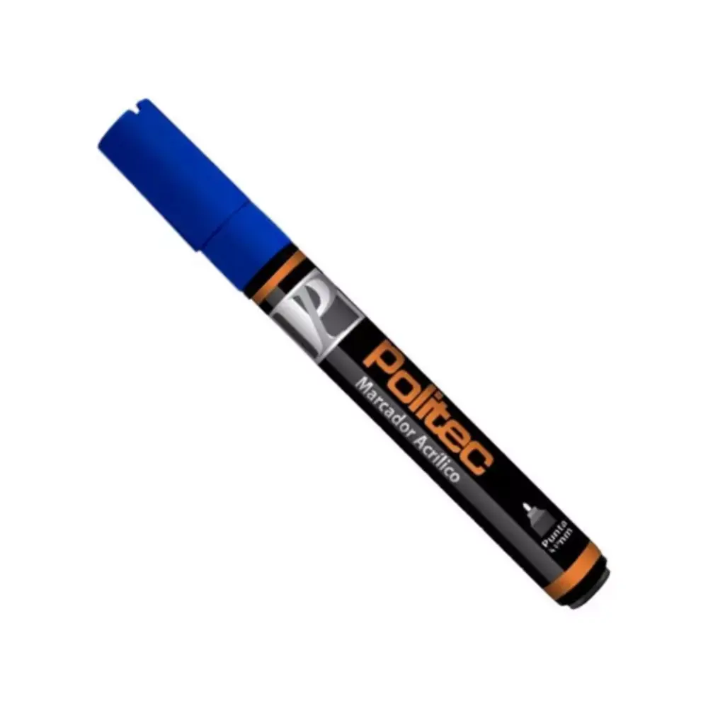Marcador acrilico Politec 4 mm Azul Ultramar 315 301614