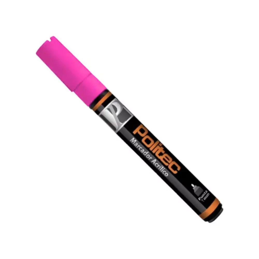 Marcador acrilico Politec 4 mm Rosa Mexicano 337 301616
