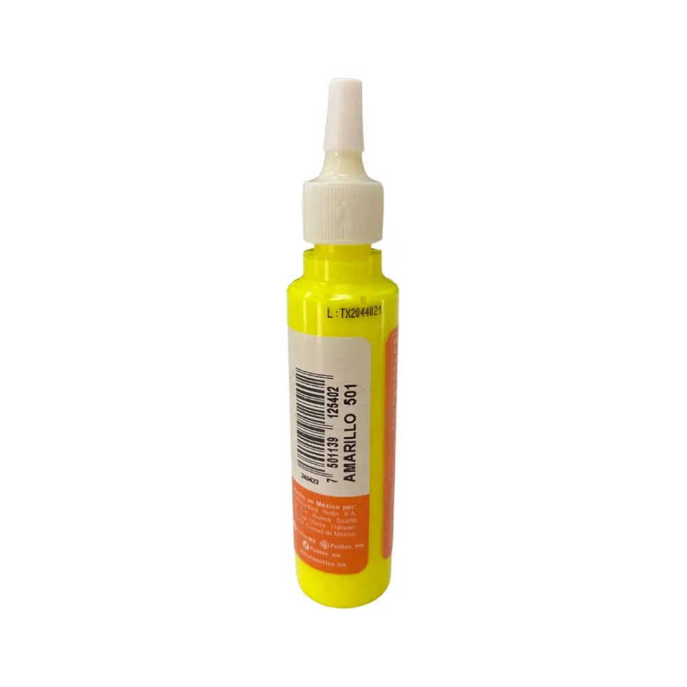 PINTURA TEXTIL FLUOR #501 30ml AMARILLO 301680 - Image 2