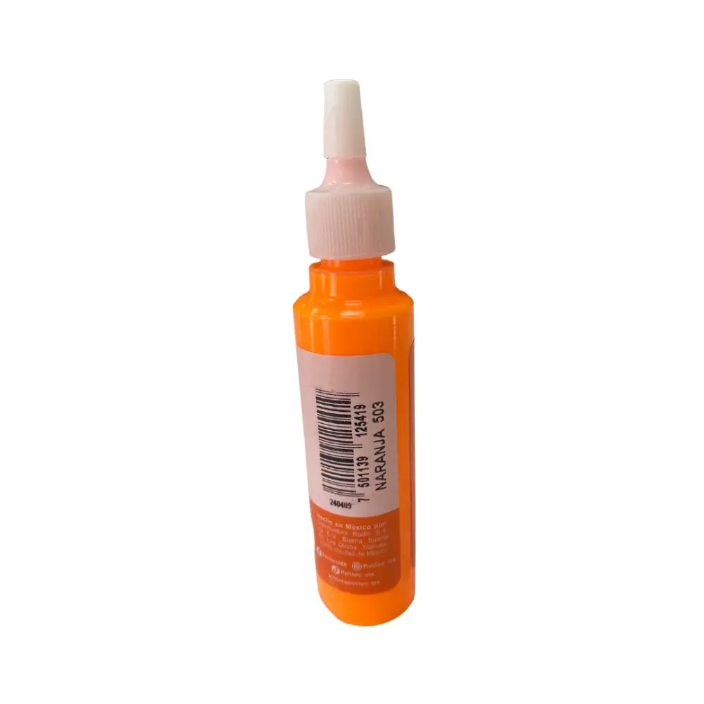 PINTURA TEXTIL FLUOR #503 30ml NARANJA 301682 - Image 2