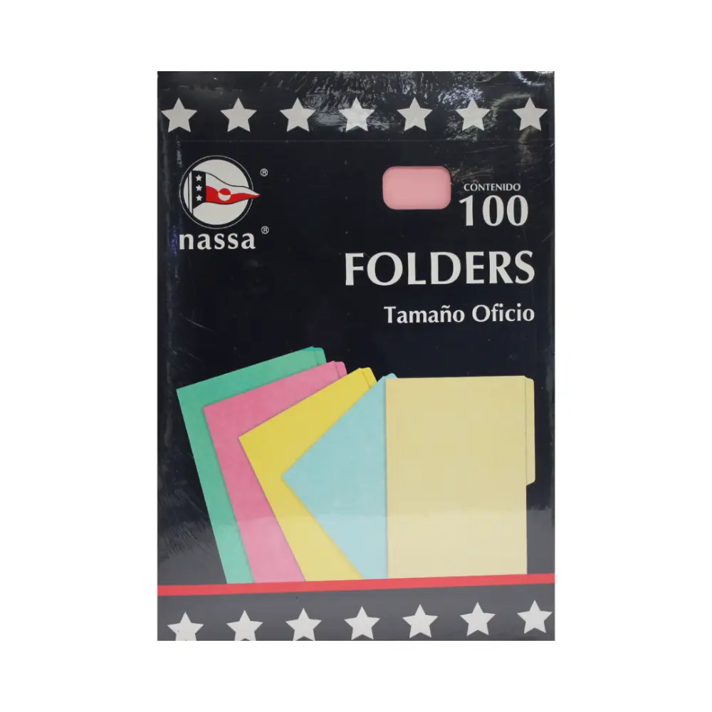 FOLDER OFICIO ROSA NASA PTE. C/100 PZAS.