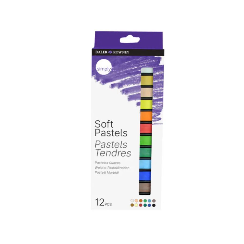 D-R SIMPLY SOFT PASTELS 12 SET COLORES D&R GRAN BRETANA C/1 ES 304444