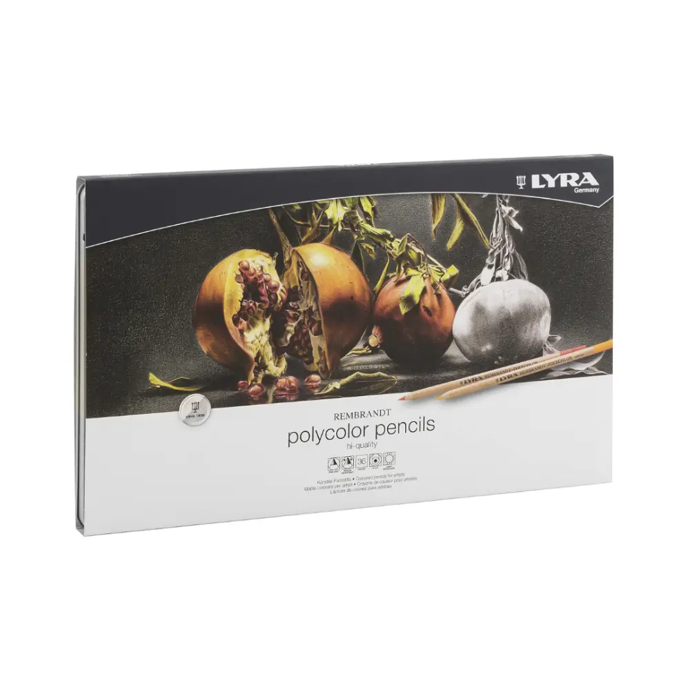 REMBRANDT POLYCOLOR LAPICES DE COLORES CAJA METALICA CON 36 COLORES 45350