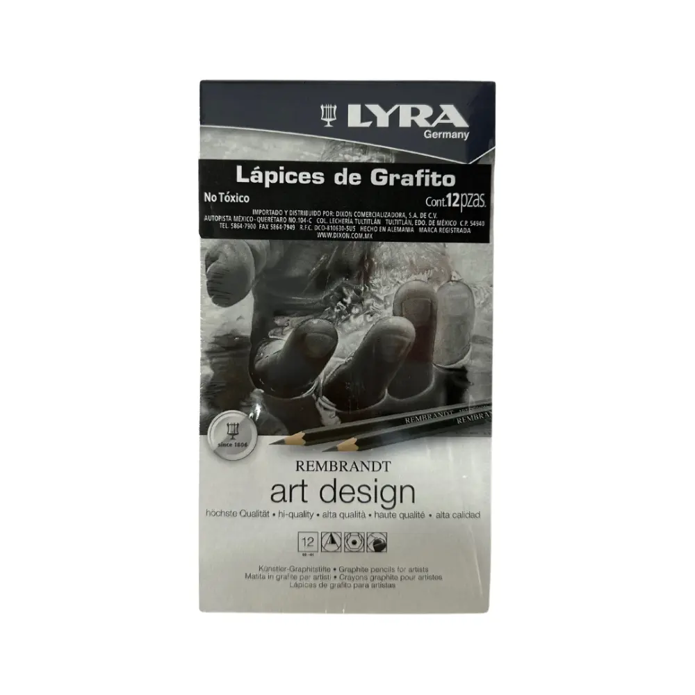 ART DESIGN LAPIZ DE GRAFITO PARA DIBUJO - CJ METAL LYRA  44748