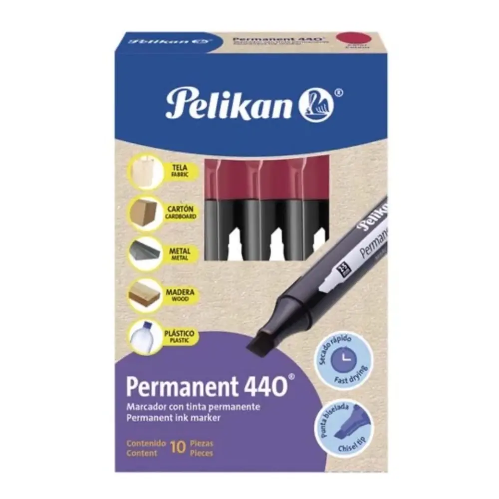 MARCADOR PELIKAN PERMANENTE 440 ROJO