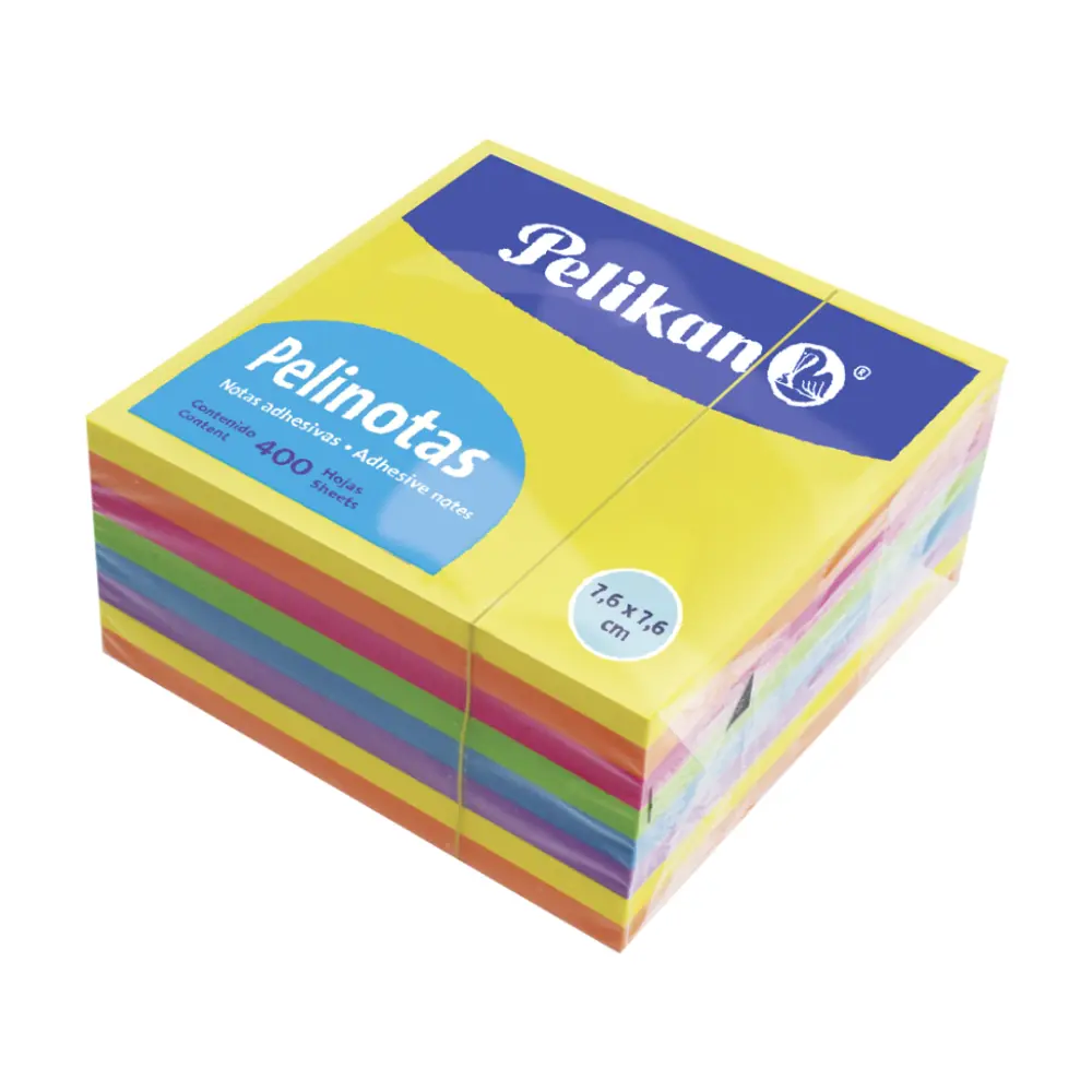 PELINOTAS ADHESIVAS PELIKAN 3X3 CUBO NEON