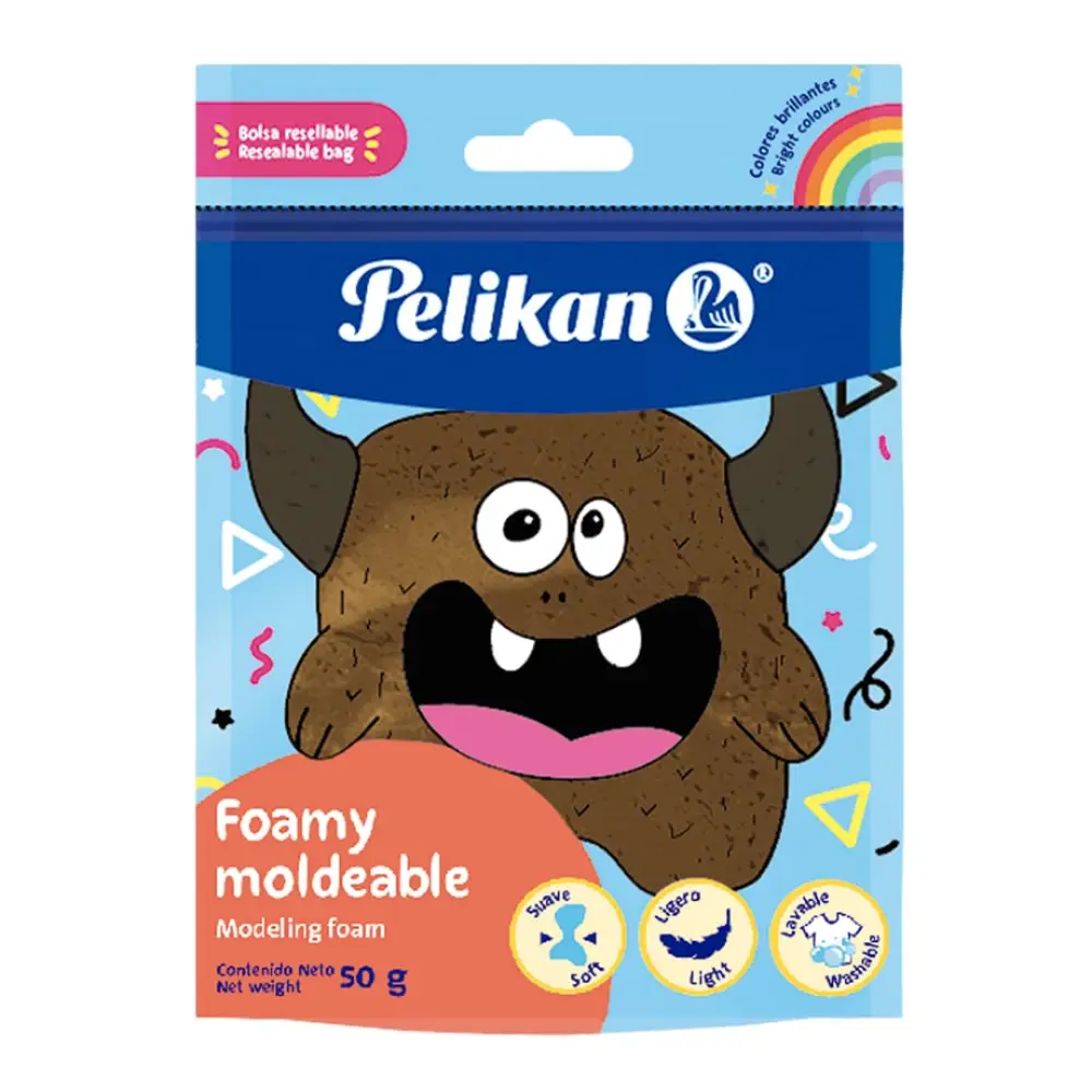 FOAMY MOLDEABLE PELIKAN 50 GR. CAFE
