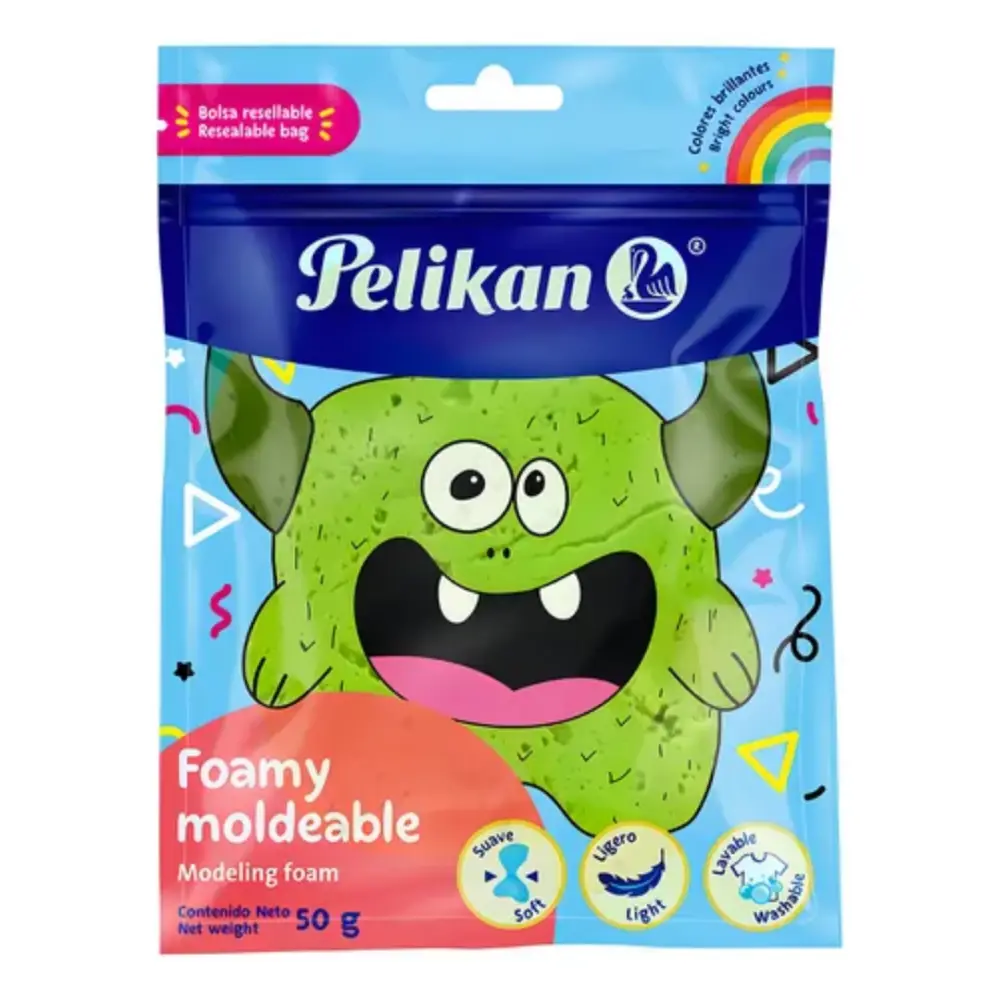 FOAMY MOLDEABLE PELIKAN 50 GR. VERDE CLARO