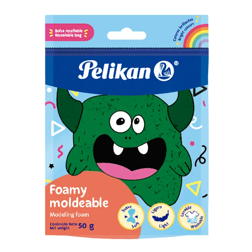 FOAMY MOLDEABLE PELIKAN 50 GR. VERDE OBSCURO