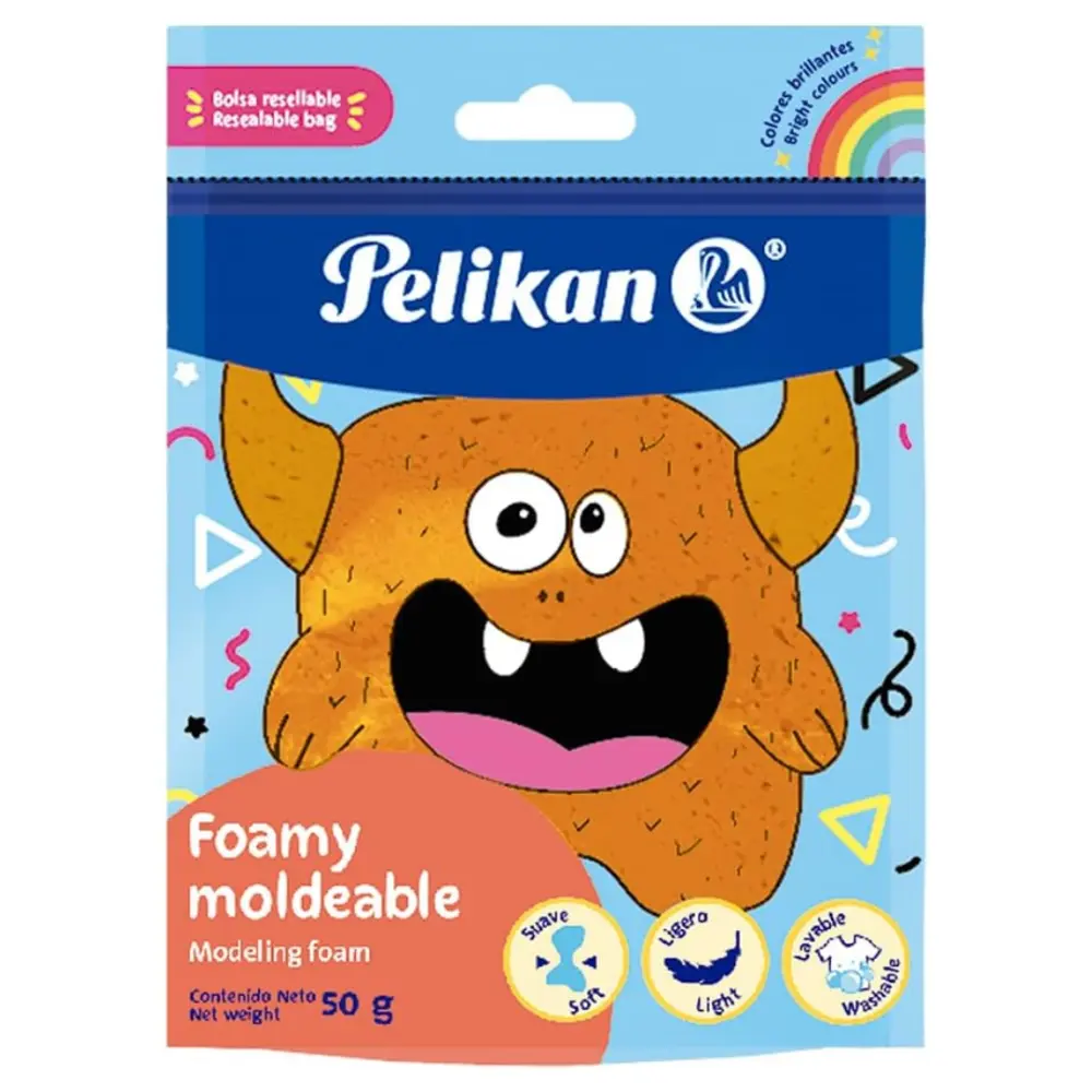 FOAMY MOLDEABLE PELIKAN 50 GR. NARANJA