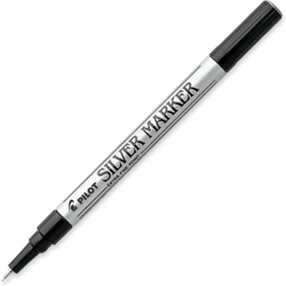 MARCADOR PILOT METALICO PUNTO EXTRA FINO PLATA 41801
