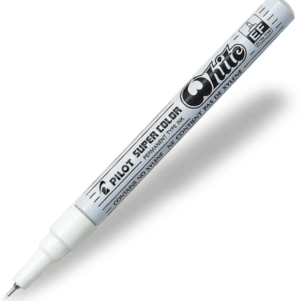 MARCADOR PILOT METALICO PUNTO EXTRA FINO BLANCO 41493