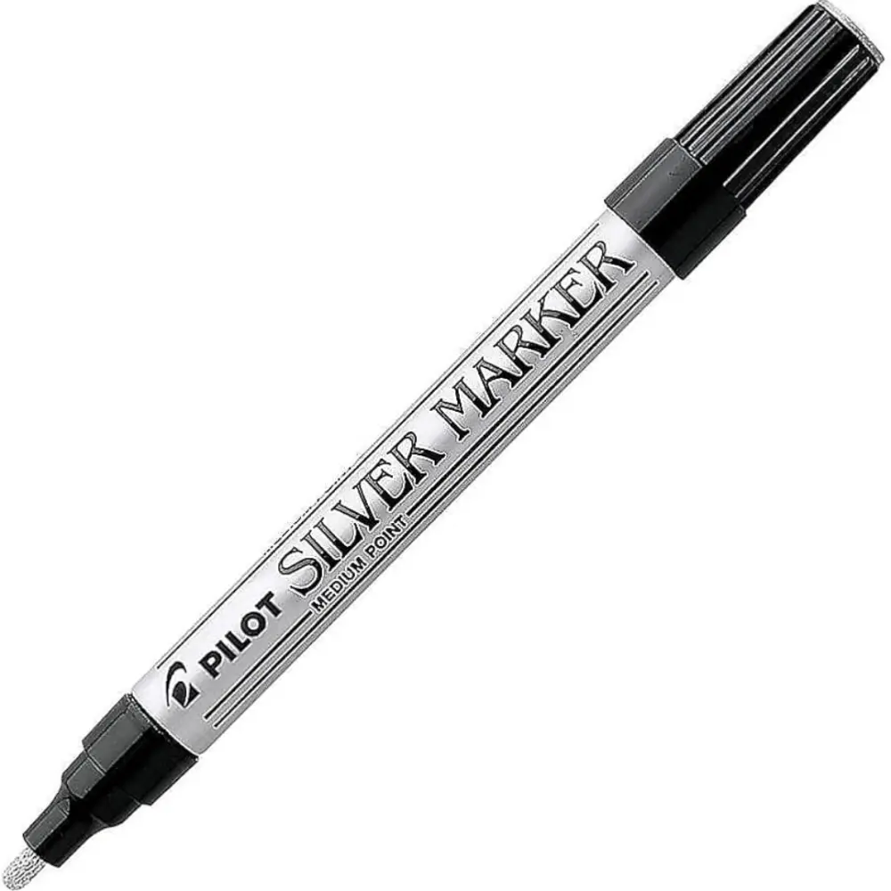 MARCADOR PILOT METALICO PUNTO MEDIANO PLATA 41800