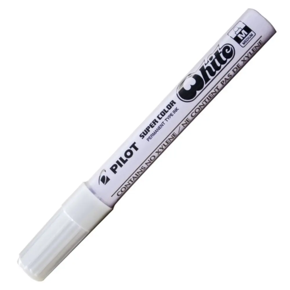MARCADOR PILOT METALICO PUNTO MEDIANO BLANCO 41491