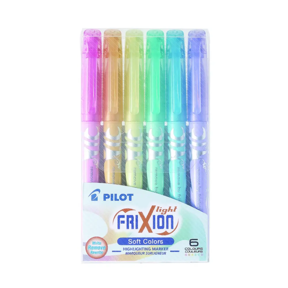 RESALTADOR PILOT FRIXION PASTEL PTE. C/6 PZAS. 19142